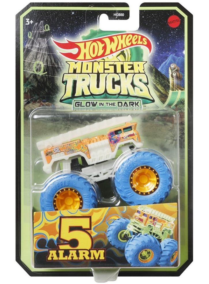 Hot Wheels Monster Trucks Glow in The Dark 5 Alarm (HCB53)