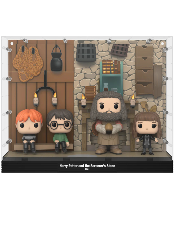 Figurina Funko Pop Moments Deluxe Harry Potter Hagrid's Hut (Ron, Harry, Hagrid, Hermione)