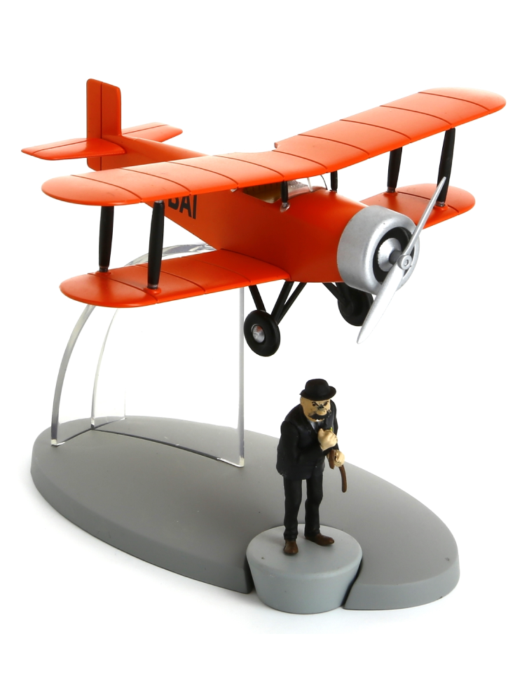 Figurina Tintin G-BAI Biplane From The Black Island
