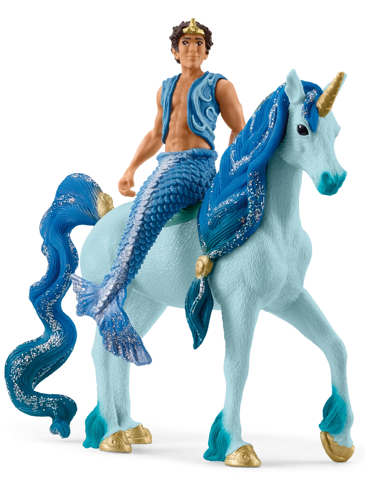 Figurina Schleich Bayala Aryon on Unicorn (70718)
