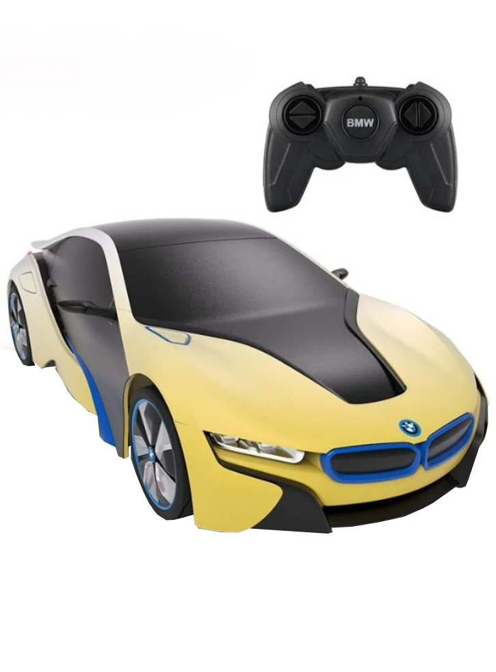 Masina cu telecomanda Rastar R/C 1:24 BMW i8 UV Sensitive (23173)