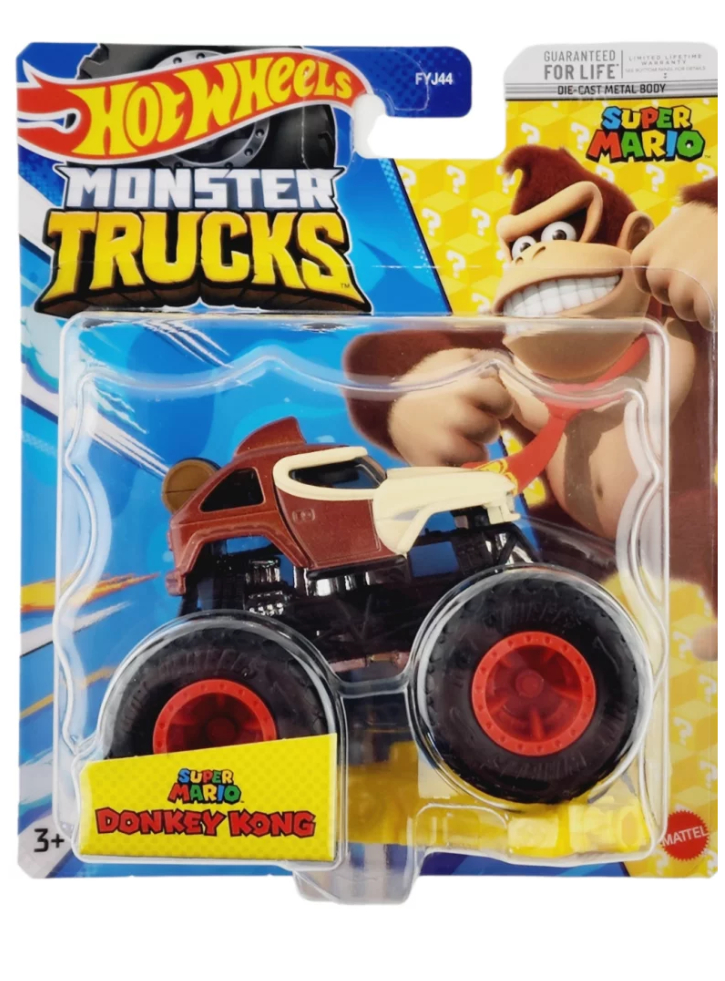 Hot Wheels Monster Trucks Super Mario Donkey Kong Die-Cast (HNW32)