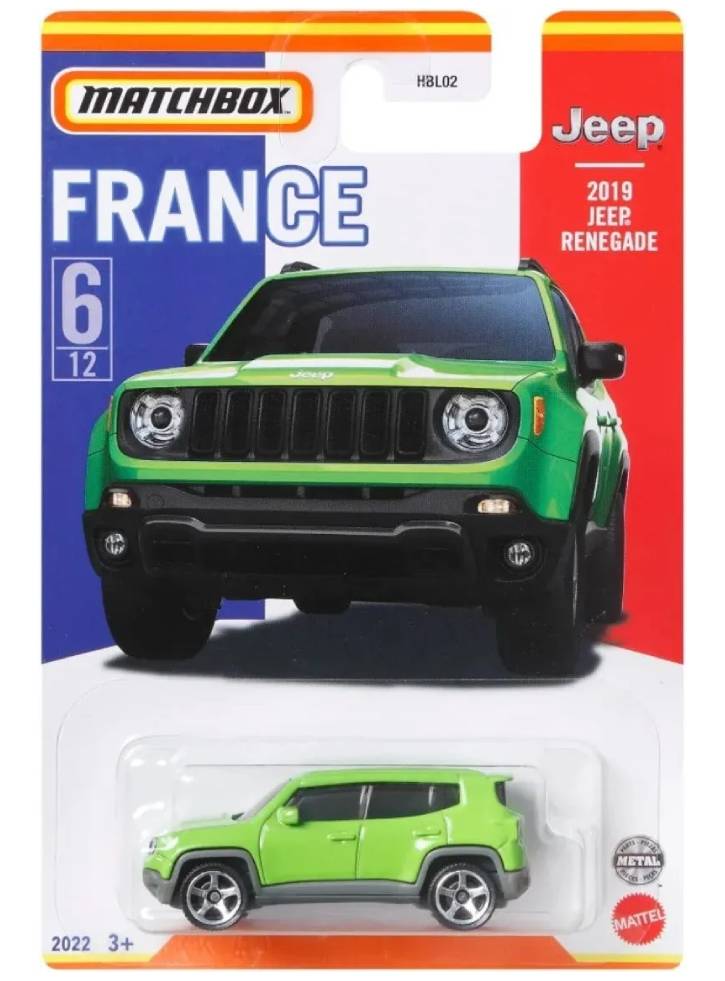 Vehicul Matchbox France 2019 Jeep Renegade (HFH73)