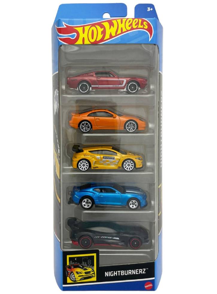 Set 5 Hot Wheels Nightburnerz (HTV43)