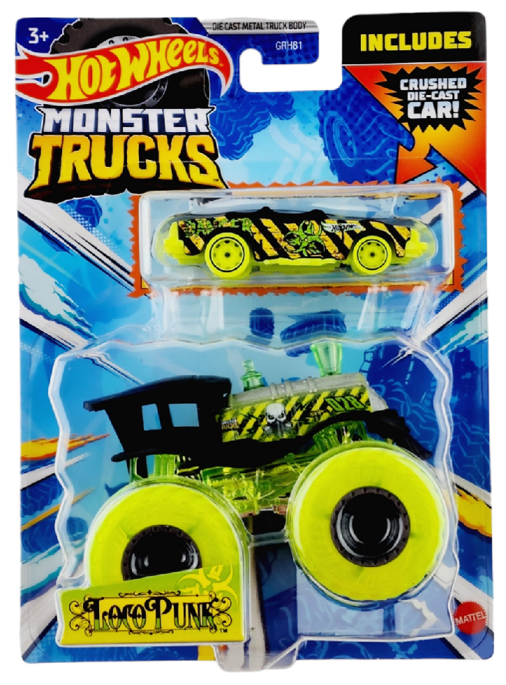 Hot Wheels Monster Trucks Loco Punk Die-Cast Truck (HKM08)