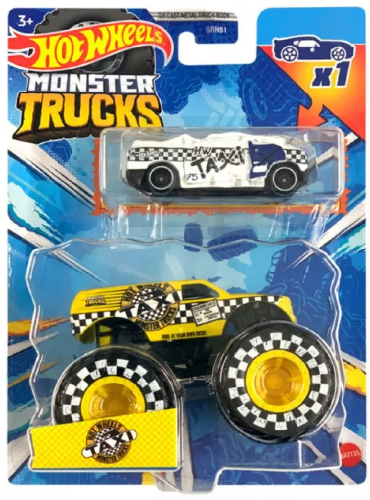 Hot Wheels Monster Trucks Taxi Die-Cast Truck (HKM07)