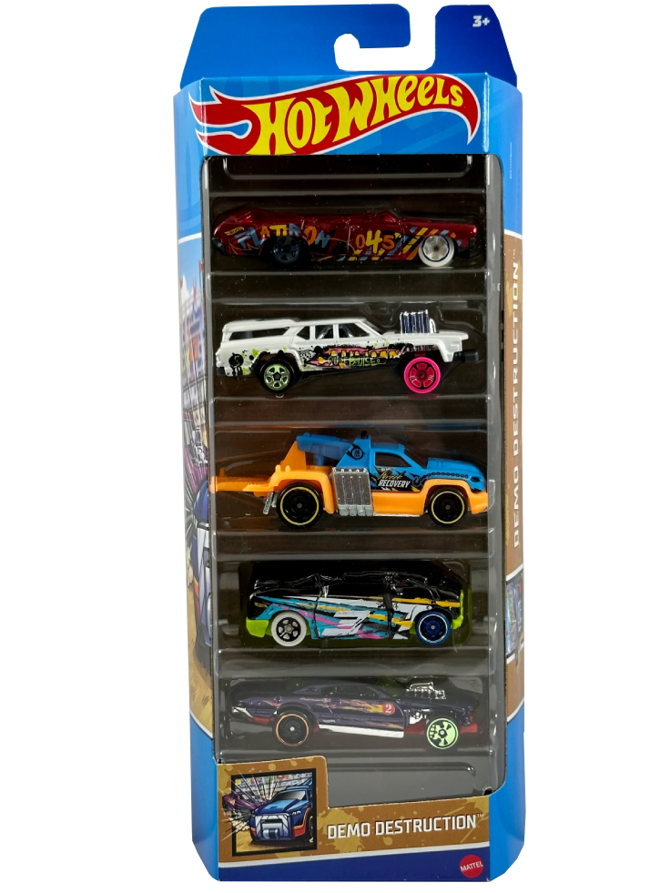 Set 5 Hot Wheels Demo Destruction (HLY71)