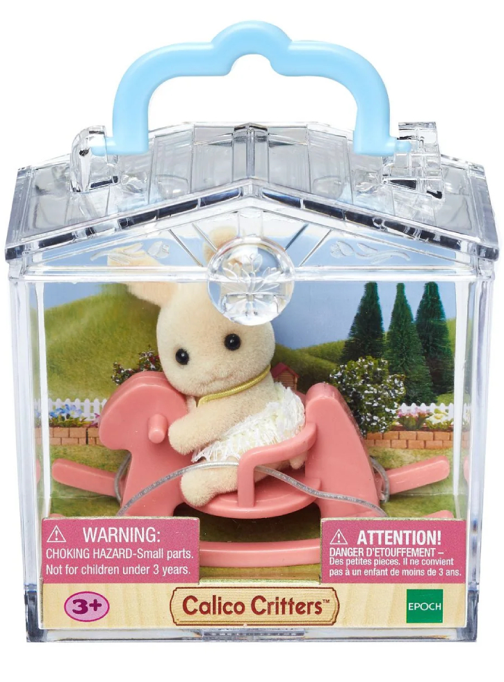 Figurina Sylvanian Families Baby Carry Case (Rabbit On Rocking Horse) (4391R1)