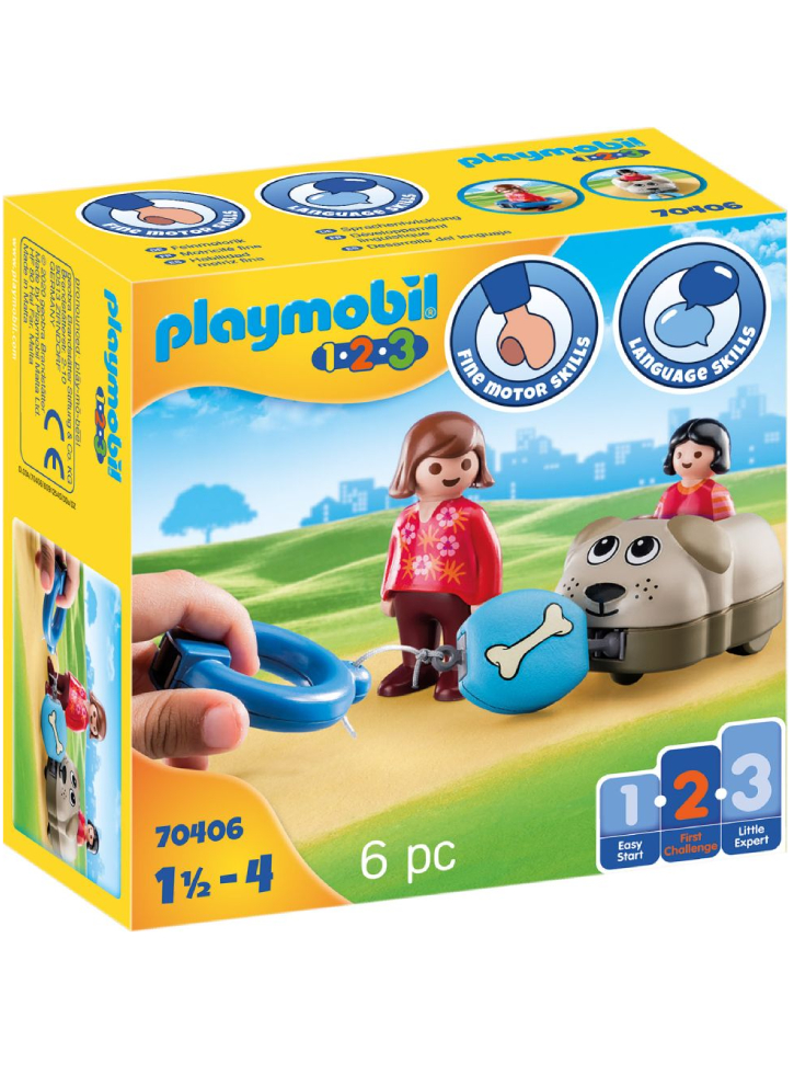 Figurine Playmobil(r) 1.2.3 Dog Train Car (70406)