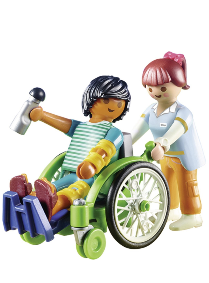 Figurina Playmobil(r) 1.2.3 Patient In Wheelchair (70193)