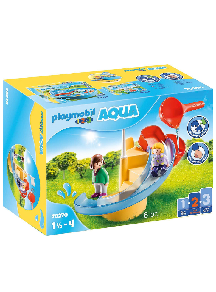 Set Playmobil(r) 1.2.3 Water Slide (70270)