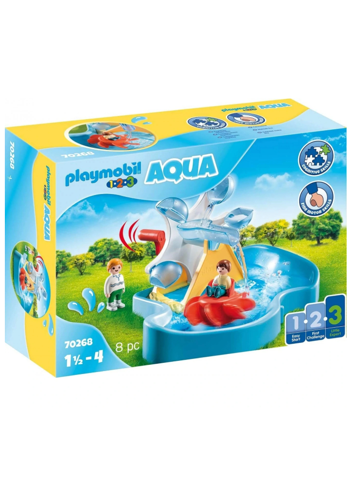 Set Playmobil(r) 1.2.3 Aqua Water Wheel Carousel (70268)