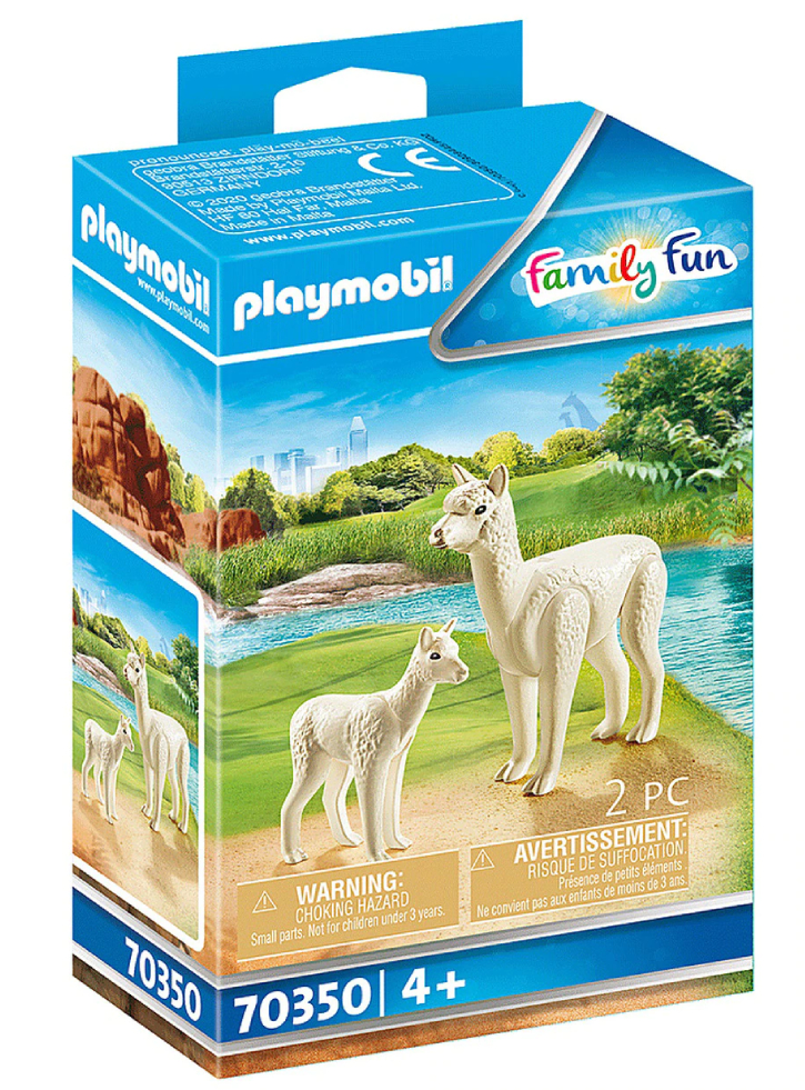 Figurina Playmobil(r) Family Fun Alpaca with Baby (70350)