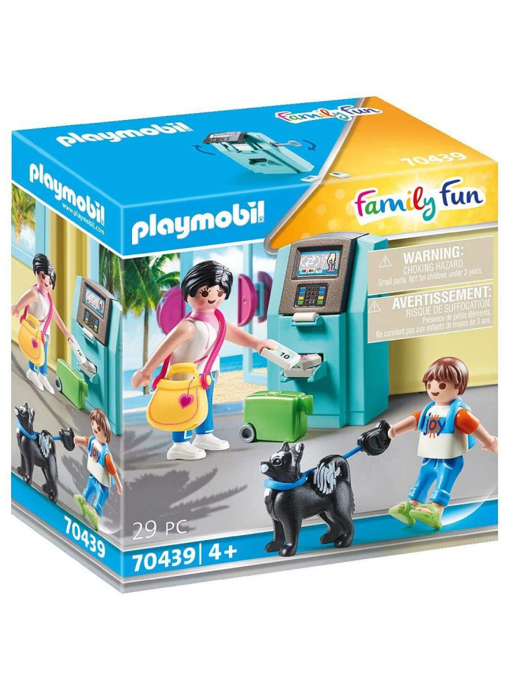Set Figurine Playmobil(r) Family Fun Tourists with ATM (70439)