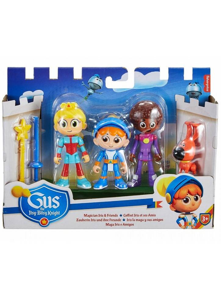 Figurine Fisher-Price Gus the Itsy Bitsy Knight Magician Iris Friends (HGP35)
