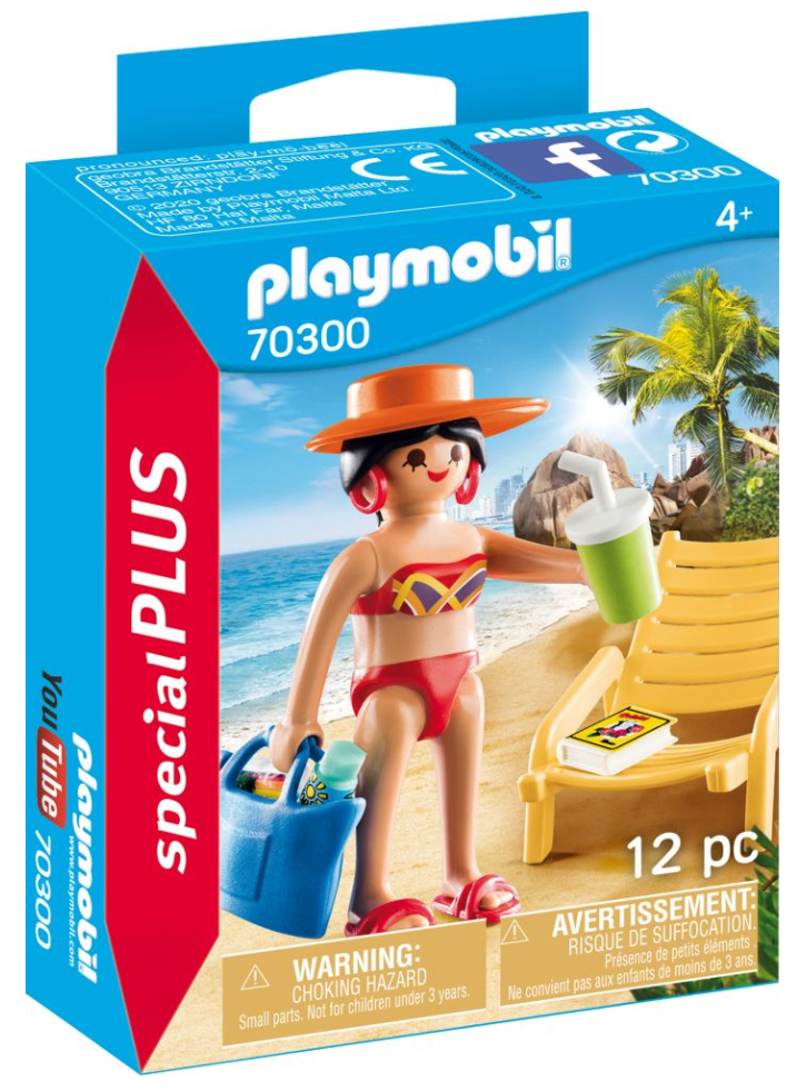 Figurina Playmobil(r) Special Plus Sunbather with Lounge Chair (70300)