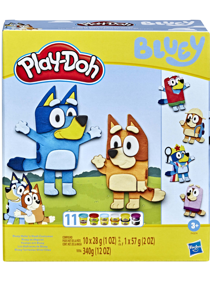 Set Plastilina Play-Doh Bluey Make'n Mash Costumes (F4374)