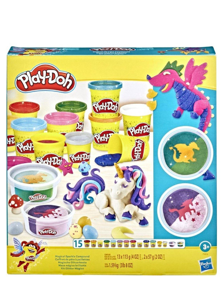 Set Plastilina Play-Doh Magical Sparkle Compound (F3612)