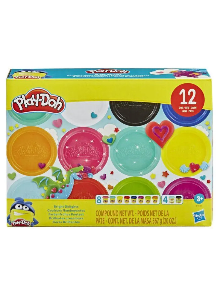 Set Plastilina Play-Doh Bright Delights Multicolor (Excl.F) (F1989)