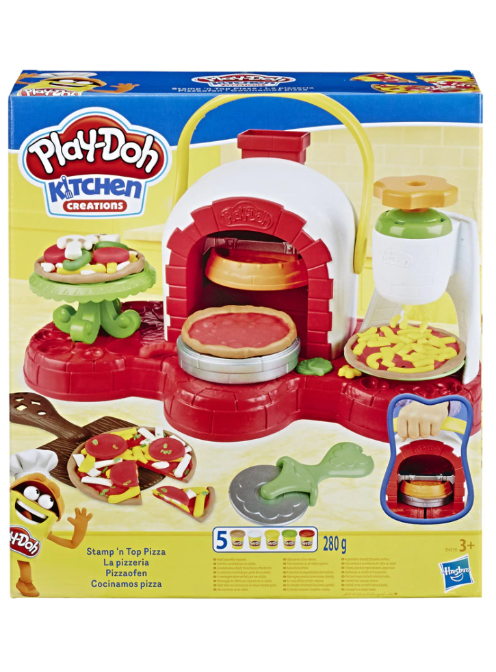 Set Plastilina Play-Doh: Kitchen Creations Stamp'n Top Pizza (E4576EU4)