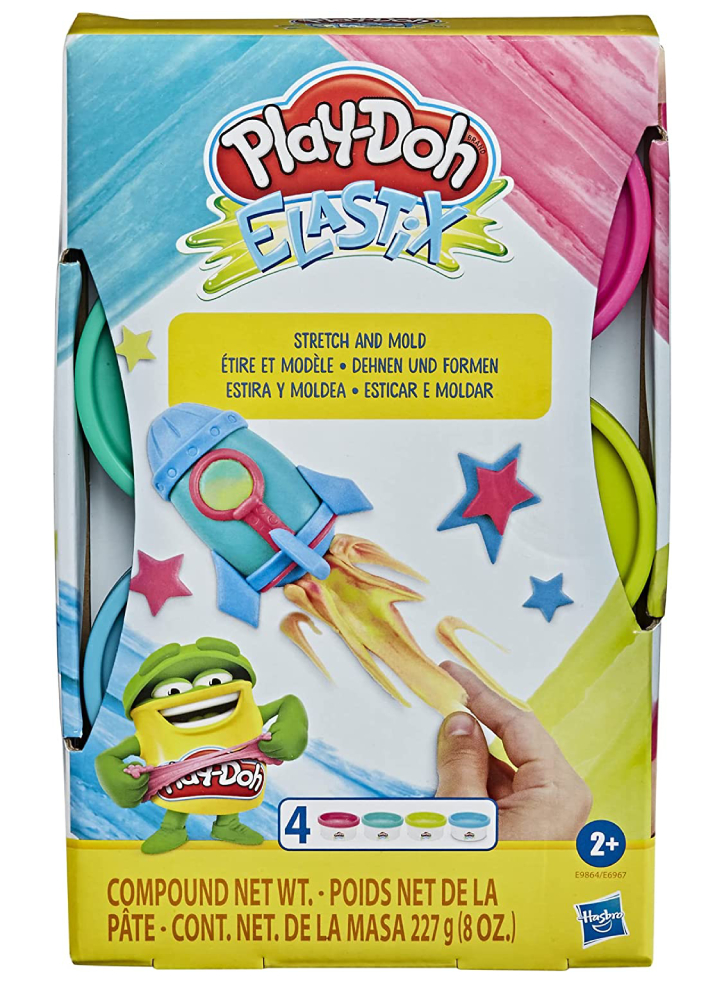 Set Plastilina Play-Doh Elastix Stretch & Mold Bright (E9864)