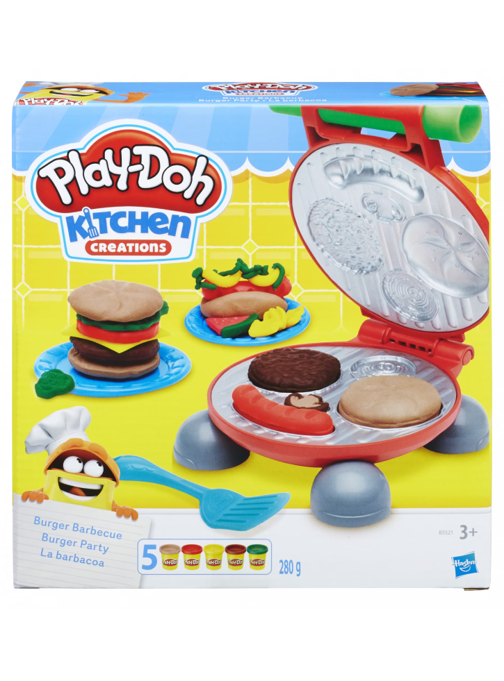 Set Play-Doh Kitchen Creations Burger Barbecue (B5521)