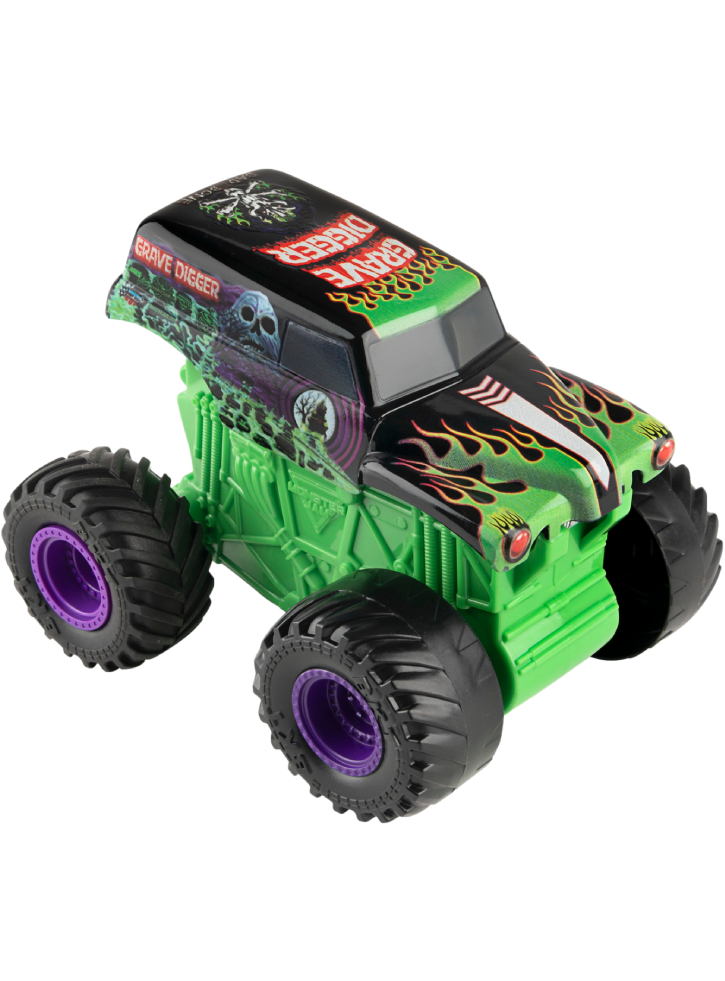 Vehicul Monster Jam Click Flip Grave Digger (20133836)