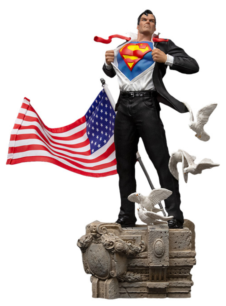 Figurina Iron Studios Clark Kent Super-Man Deluxe DC 29cm