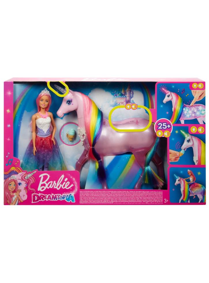 Papusa Barbie Dreamtopia & Magic Touch Unicorn (FXT26)