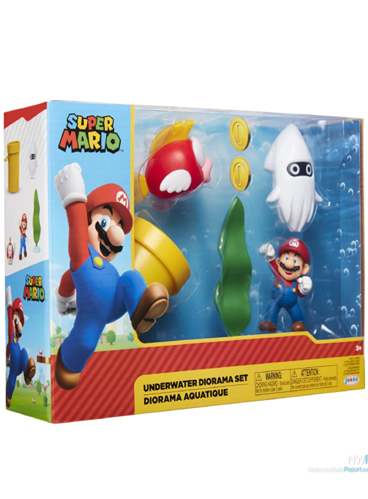 Figurine Super Mario Underwater Diorama 6cm (400164)