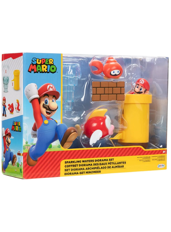 Set Figurina Super Mario Sparkling Waters Diorama (413654)