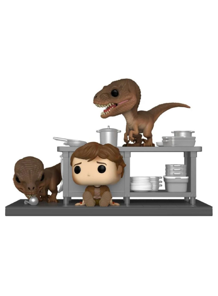 Figurina Funko Pop Moments Jurassic Park Tim Murphy with Velociraptors