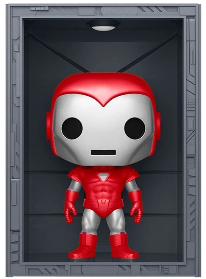 Figurina Funko Pop Deluxe Marvel Hall of Armor Iron Man Model 8 Silver Centurion (Mettalic)