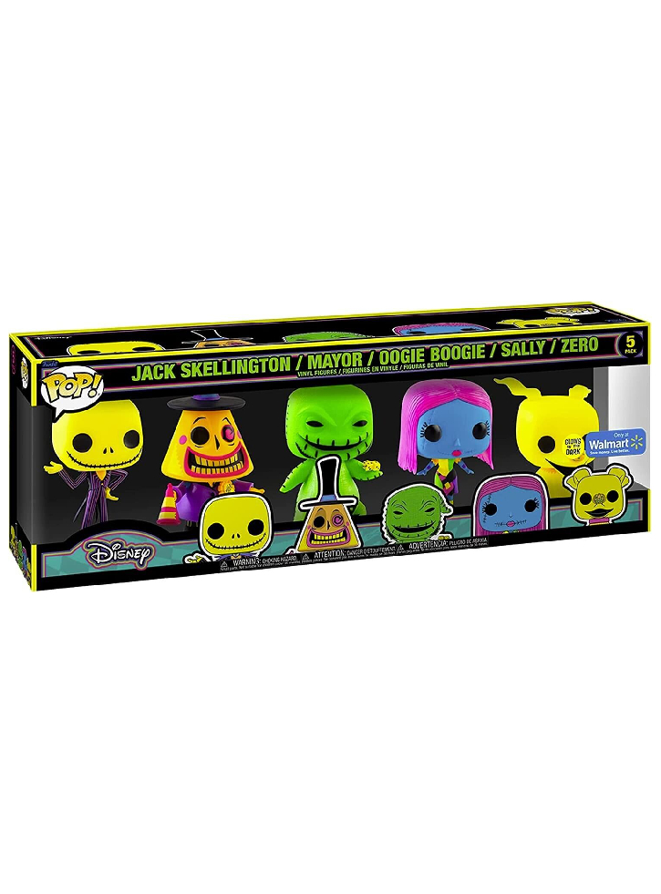 Set 5 Figurine Funko Pop Disney The Nightmare Before Christmas (Glows in the Dark)