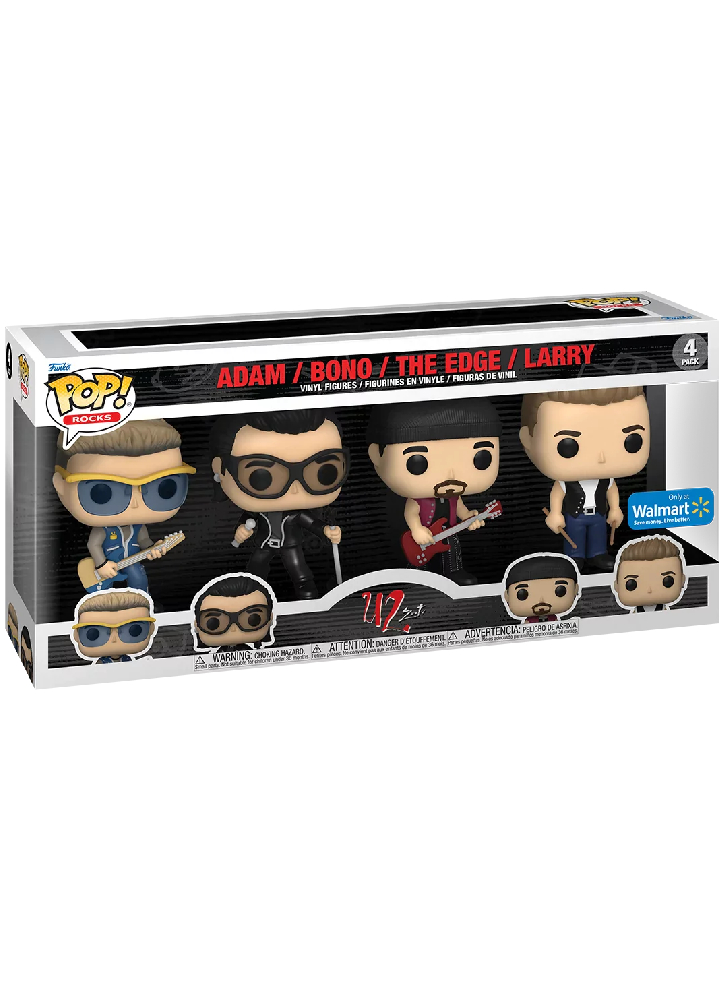 Set 4 Figurine Funko Pop Rocks U2 ZooTV
