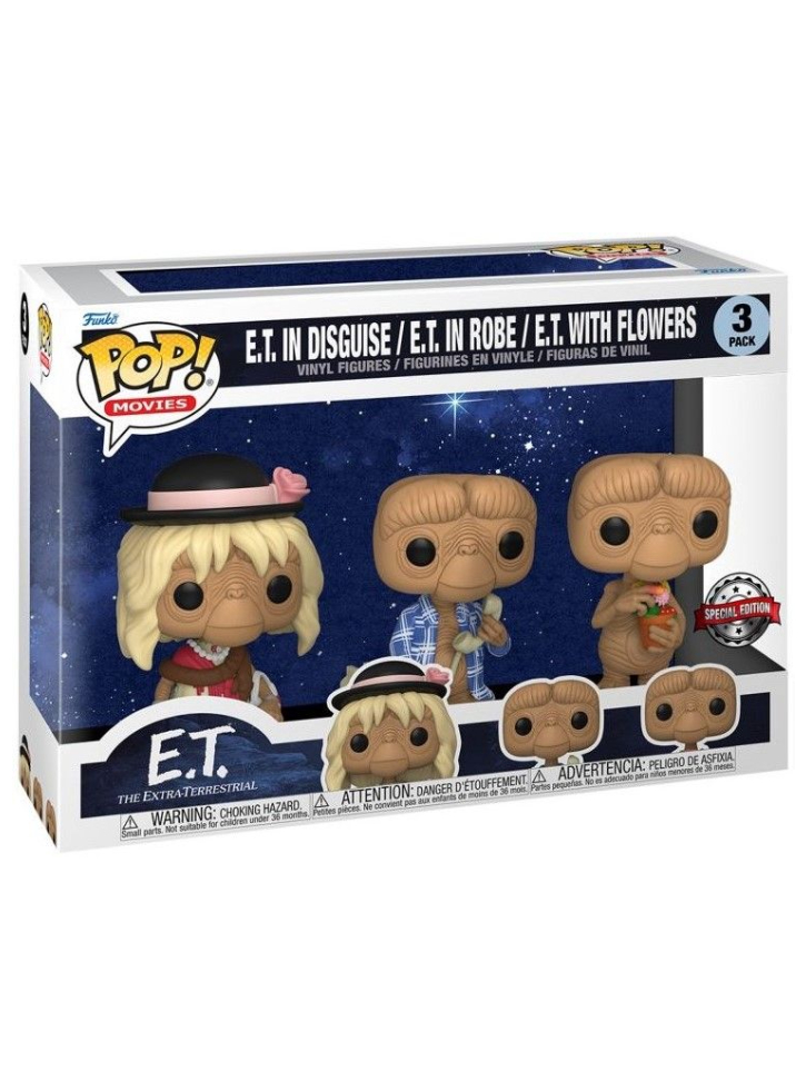 Set 3 Figurine Funko Pop Movies E.T.