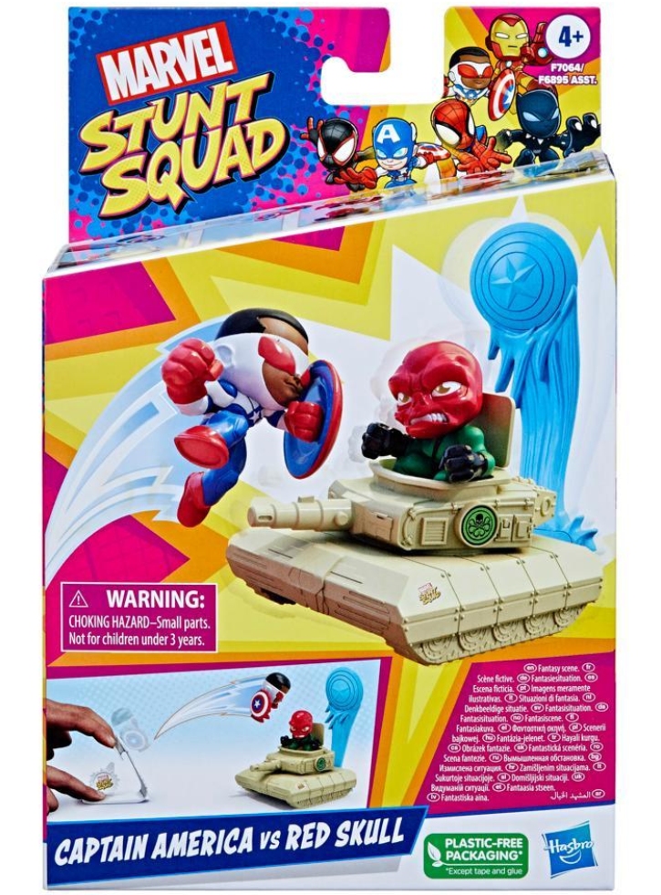 Set Marvel Stunt Squad Captain America Vs Red Skull Fantasy Scene (F7064)