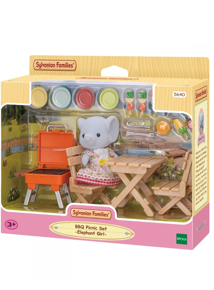 Set Sylvanian Families BBQ Picnic Elephant Girl (5640)