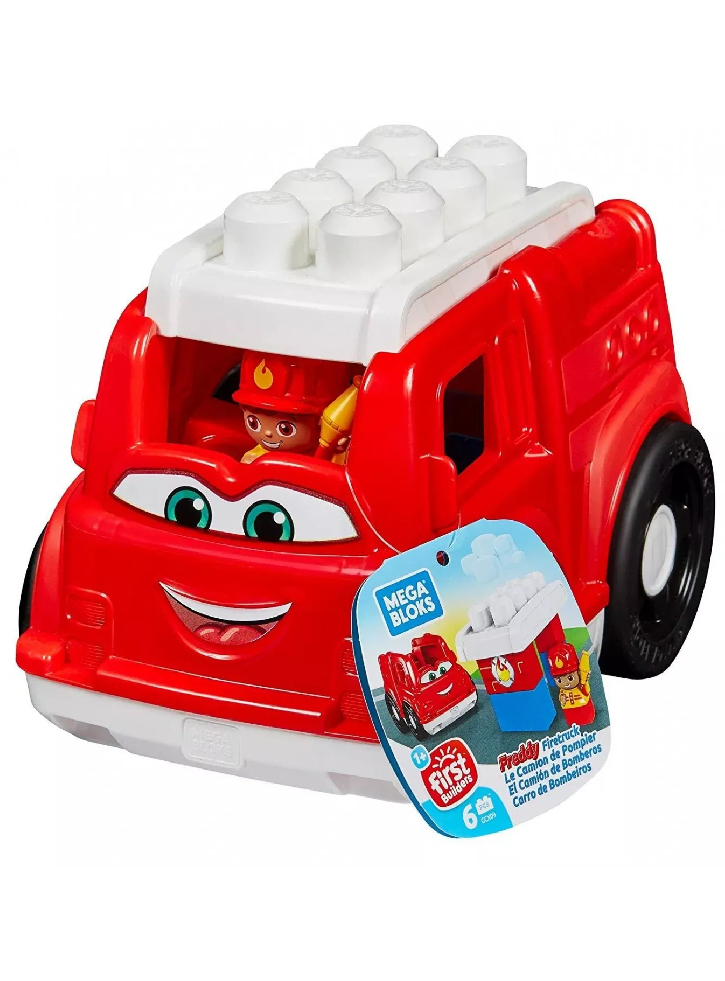 Masina Fisher Price Mega Bloks First Builders Freddy Firetruck (GCX09)