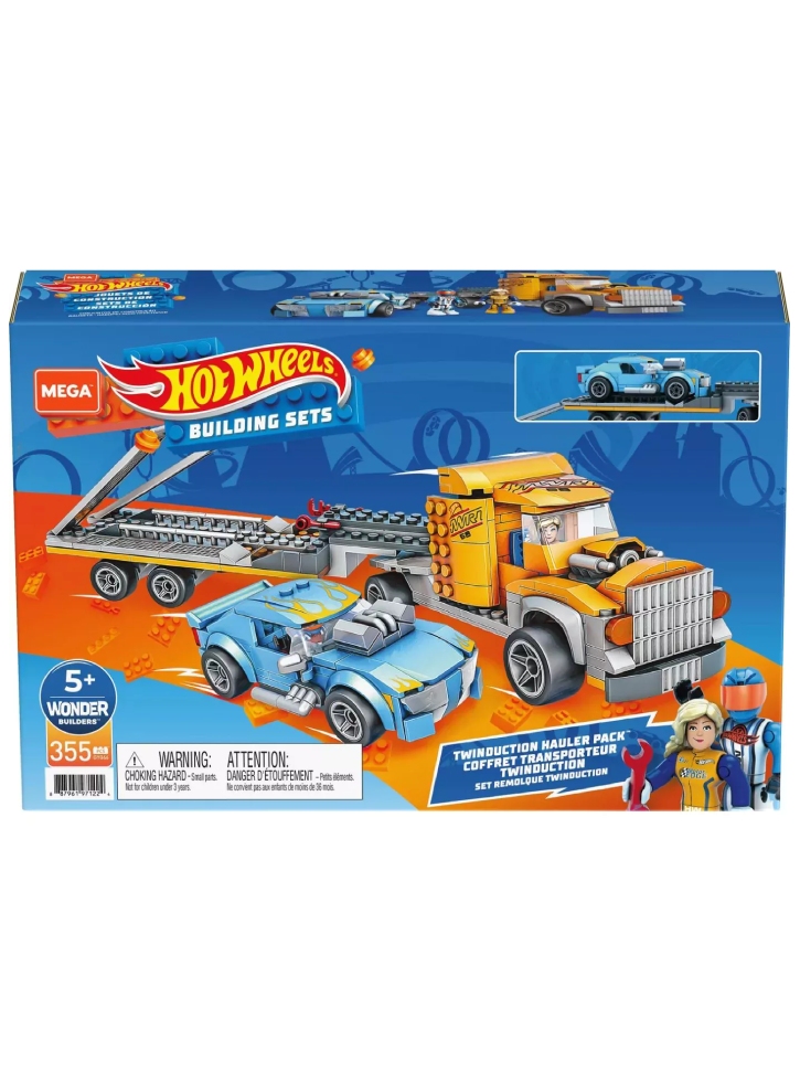 Set Hot Wheels Building Twinduction Hauler (GYG66)