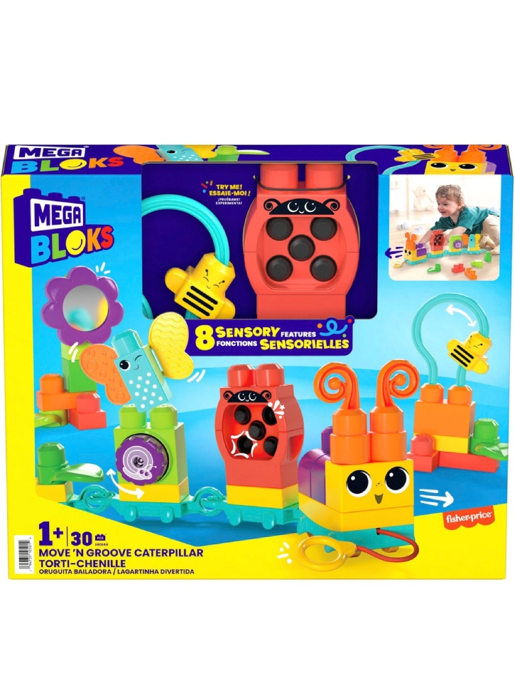 Mega Bloks Sensory Features Move & Groove Caterpillar (HKN44)