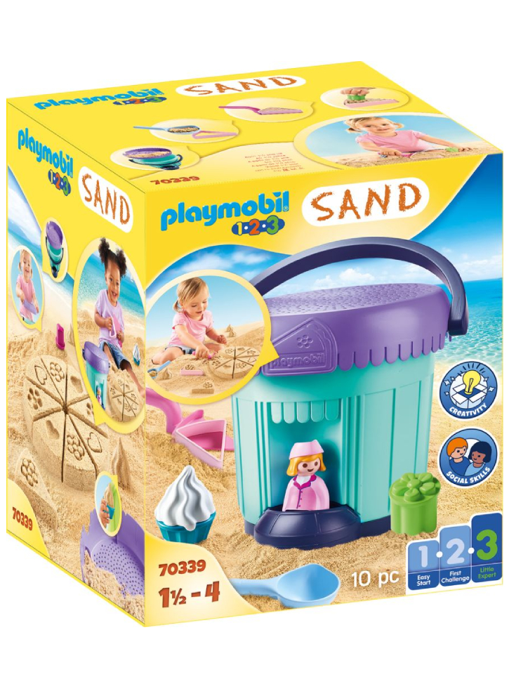 Set Playmobil(r) 1.2.3 Bakery Sand Bucket (70339)