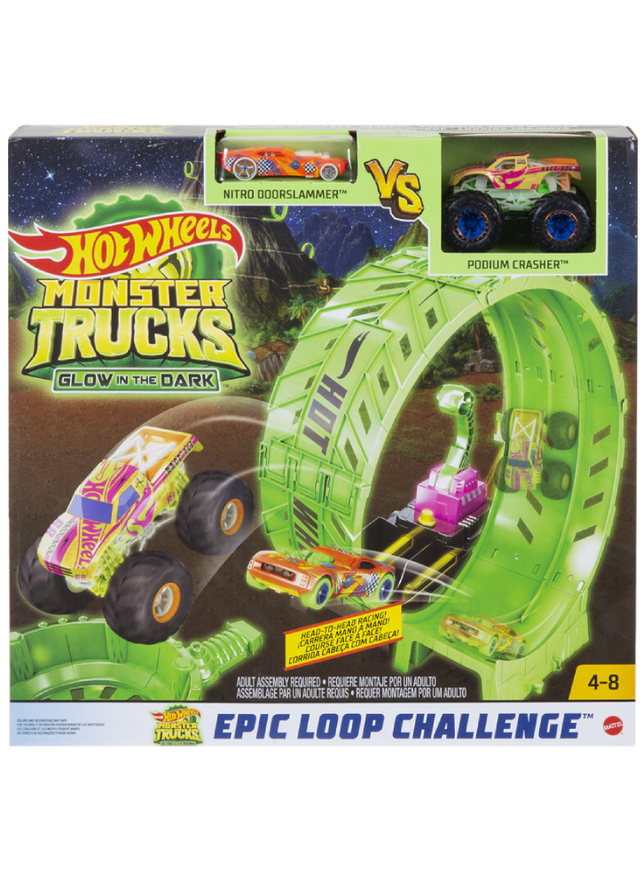 Set Monster Trucks Glow in The Darktm Epic Loop Challenge (HBN02)