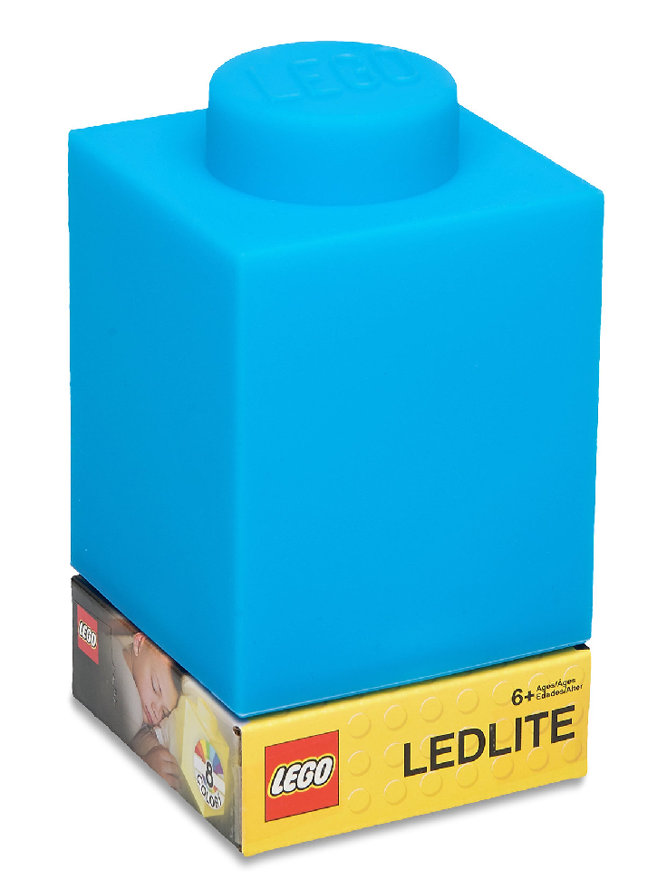 Lampa LEGO Silicone Brick Night Blue LED