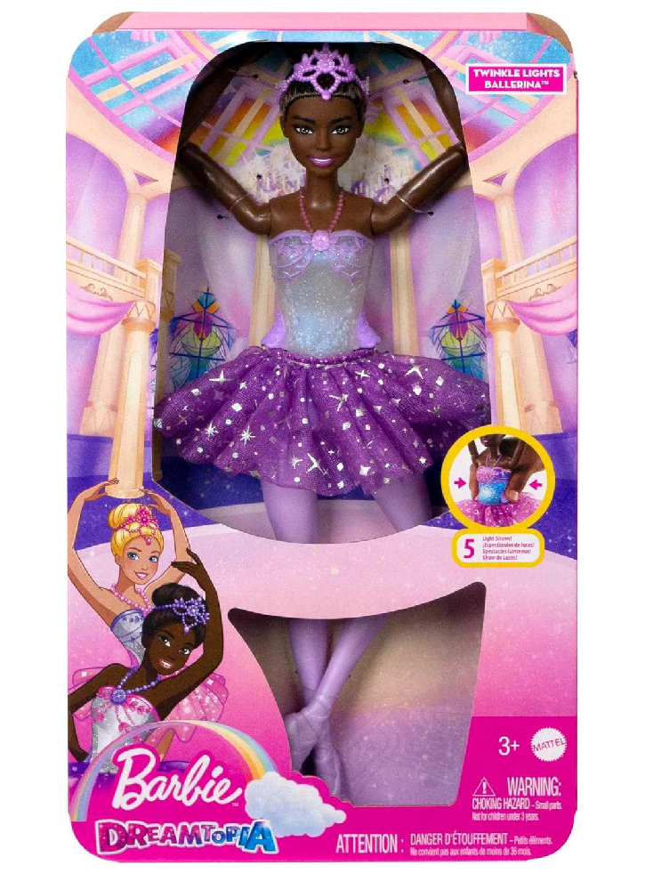Papusa Barbie Feature Ballerina Brown Hair (HLC26)