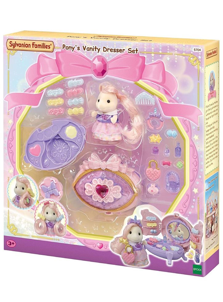 Set Papusa Sylvanian Families Pony's Vanity Dresser (5704)