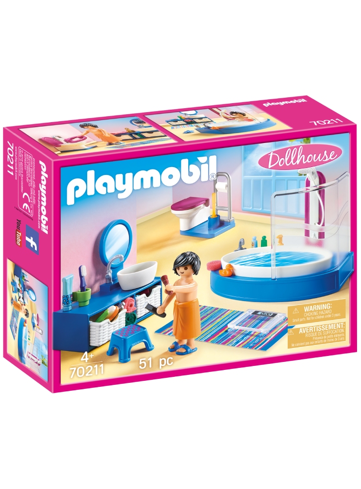 Set Playmobil Bathroom with Tub (70211)
