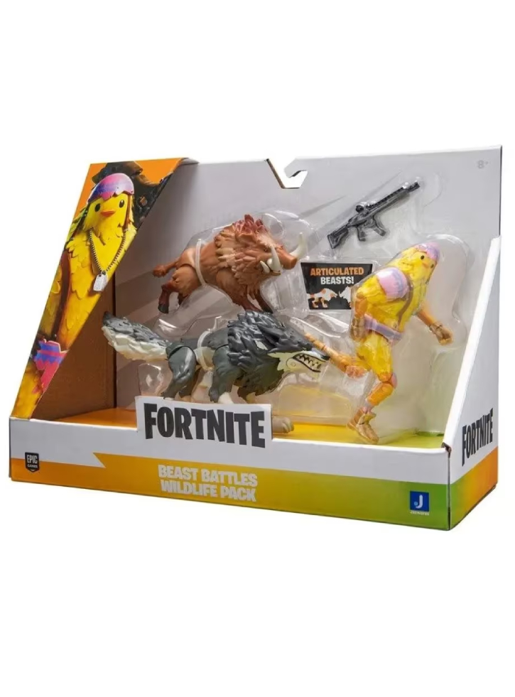 Figurine Fortnite Cluck + Wolf & Boar