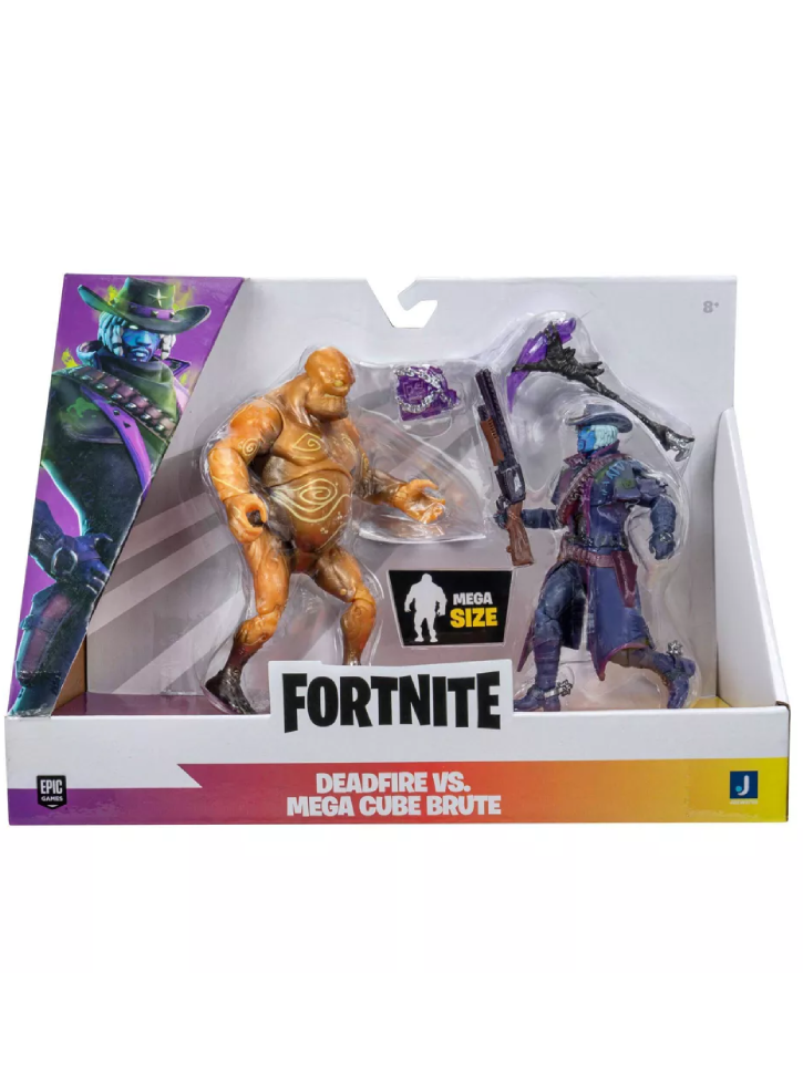 Figurine Fortnite Deadfire vs Mega Cube Brute 10cm