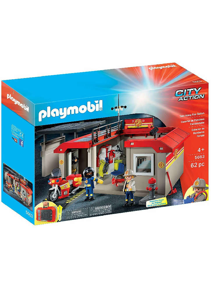 Set Playmobil Take Along Fire Station (5663 )
